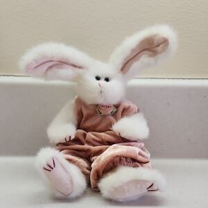 TY 90s Sara Plush Bunny with Pink Outfit